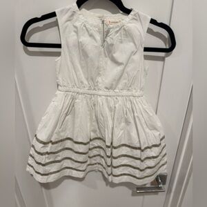 Sweet white dress, crew cuts, size 6 nautical coastal cowgirl G